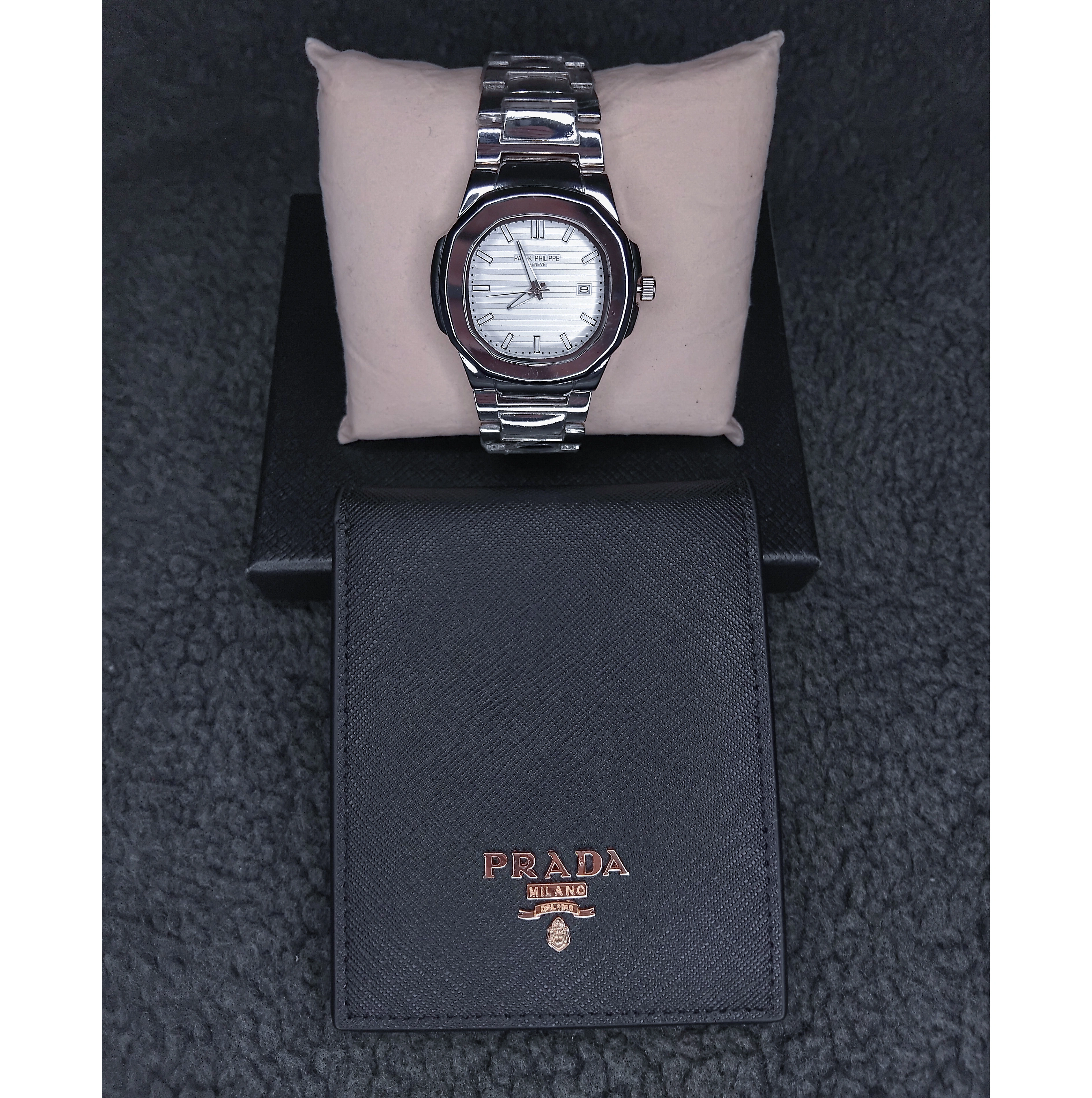 Pack Prada plus montre luxe pour homme