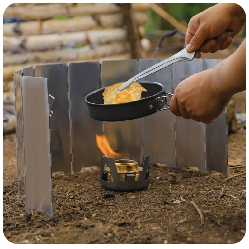 Pare-vent pliable en aluminium 8 plaques