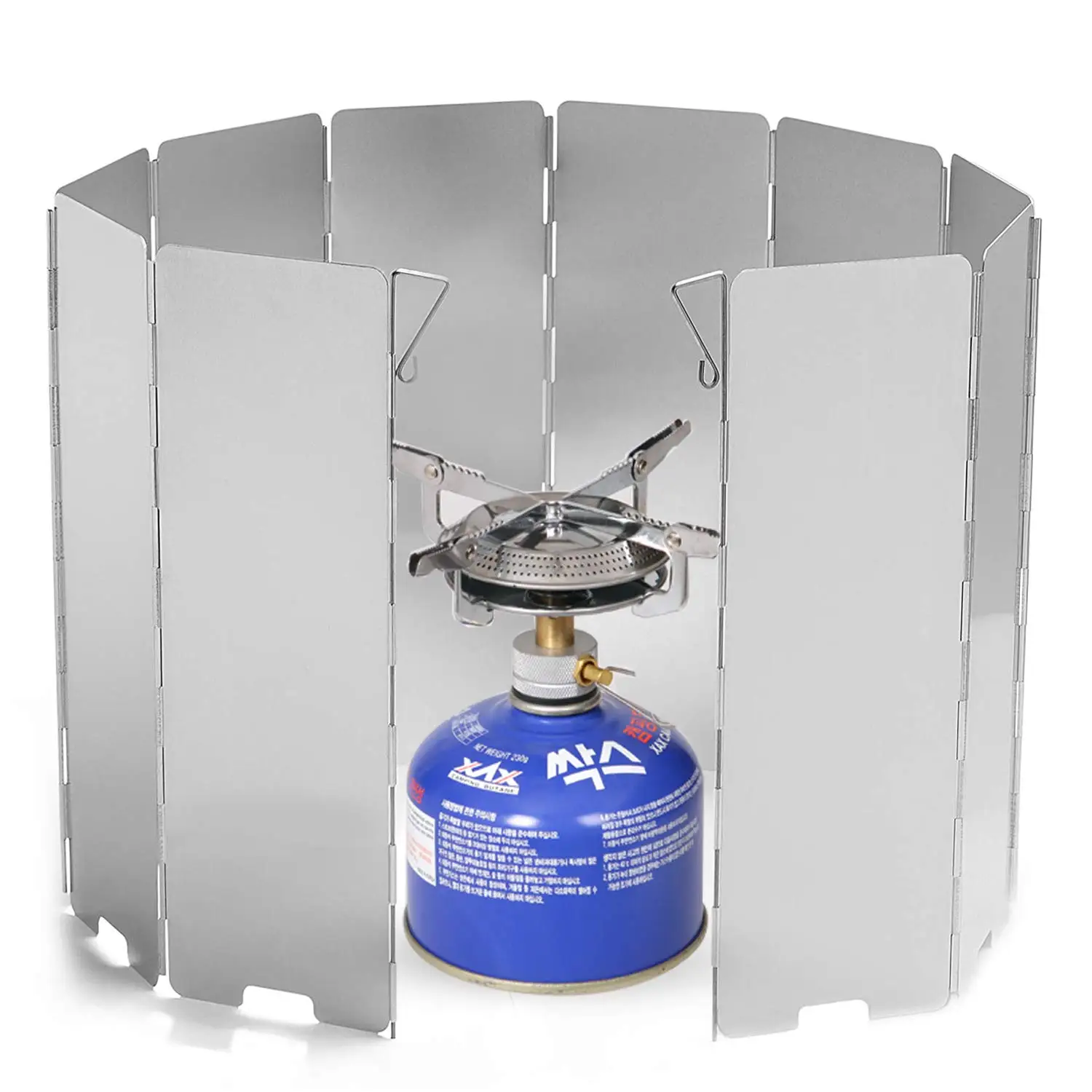 Pare-vent pliable en aluminium 8 plaques