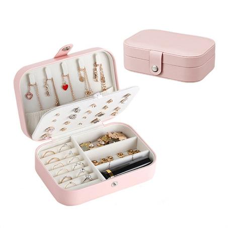 صندوق مجوهرات محمول من الجلد / Jewelry Box Portable Leather