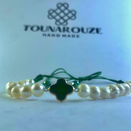 Bracelet Joher Avec Trèfle en OR 18K