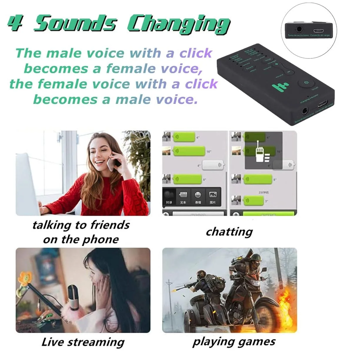 Mini voice changer device