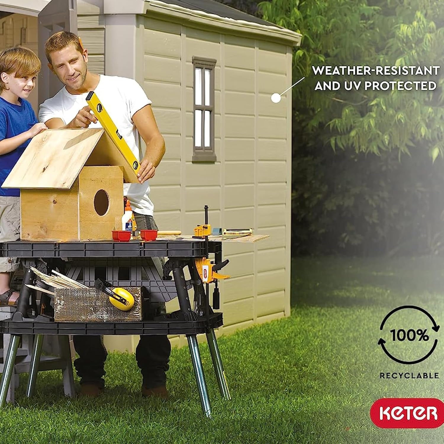 Factor 6x6 Storage Shed - Brown