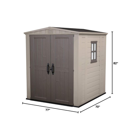 Factor 6x6 Storage Shed - Brown