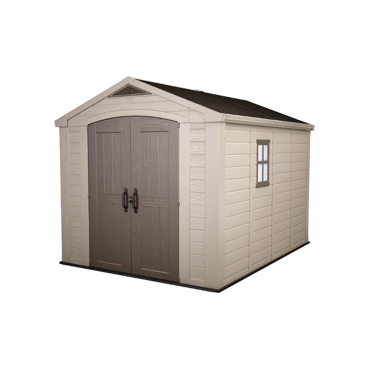 Factor 8x11 Storage Shed - Brown