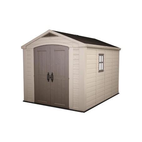 Factor 8x11 Storage Shed - Brown