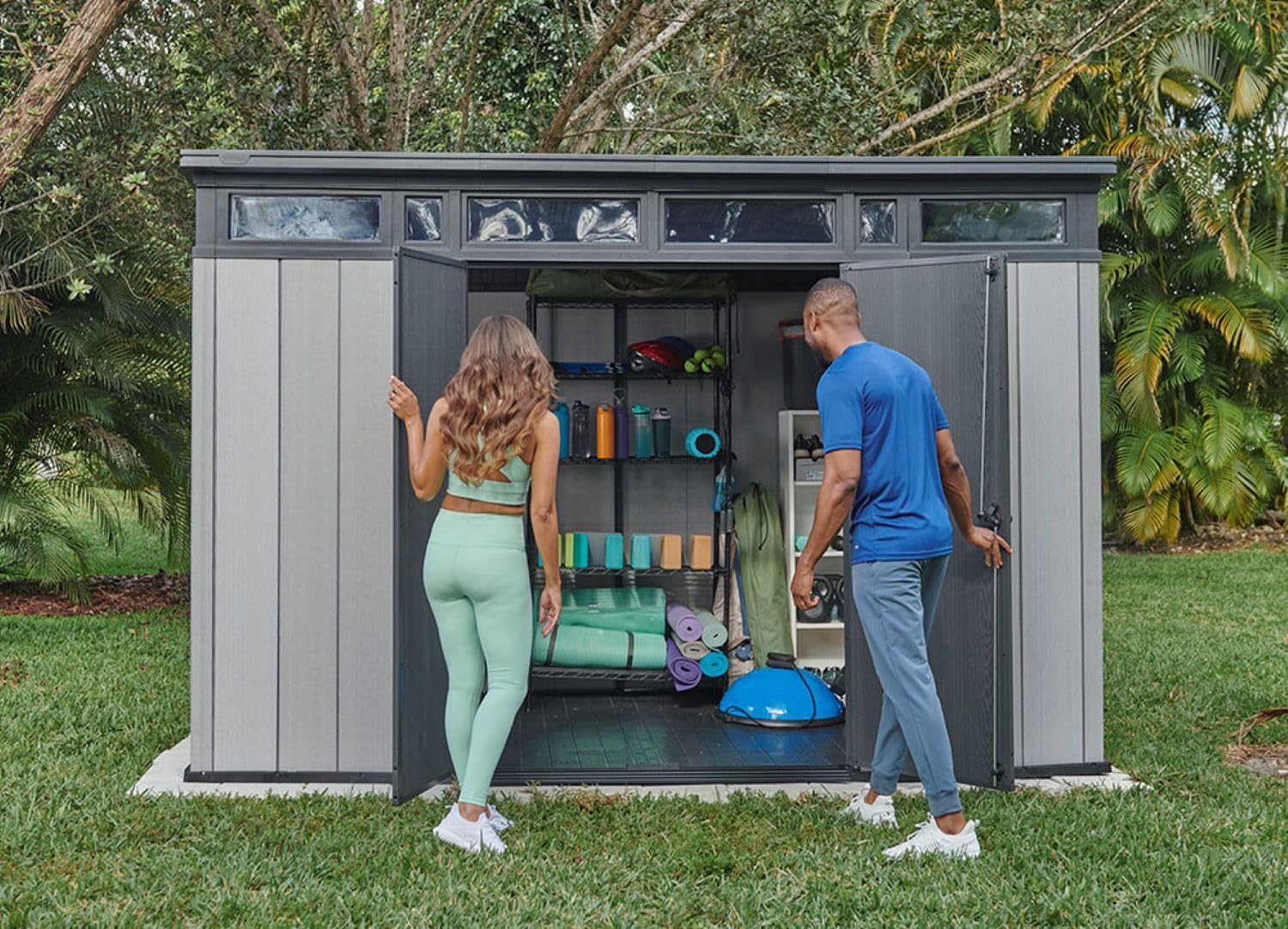 Artisan 11x7 Storage Shed - Grey