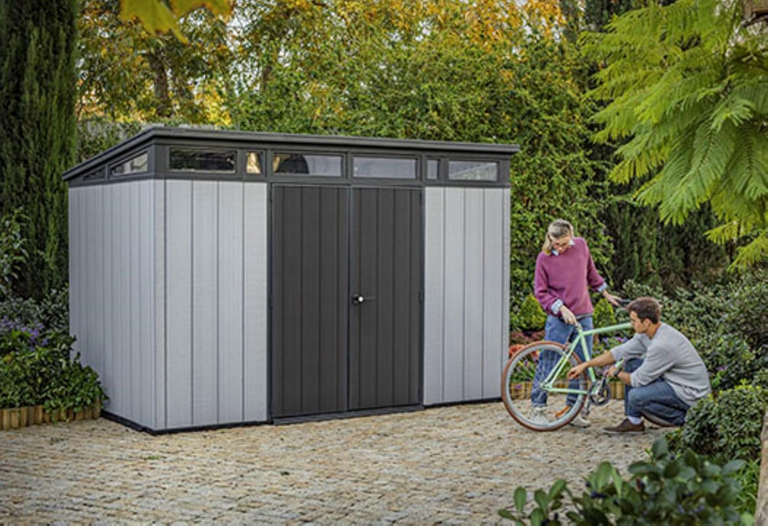 Artisan 11x7 Storage Shed - Grey