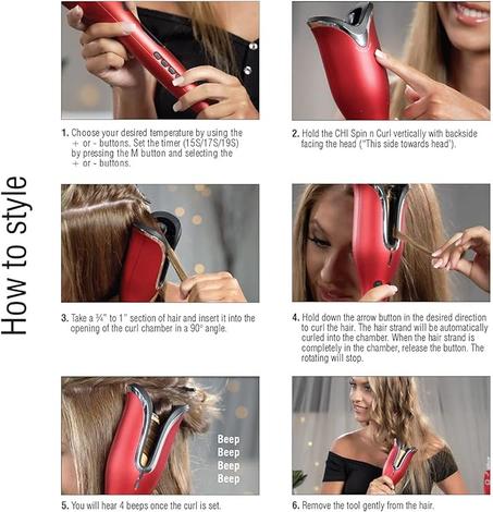 تشي اداة تجعيد دوارة من السيراميك AA1