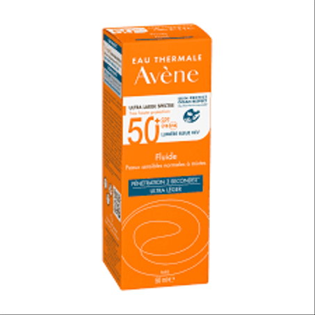 AVENE FLUIDE SPF 50+ PEAU SENSIBLE NORMALES A MIXTES 50ML