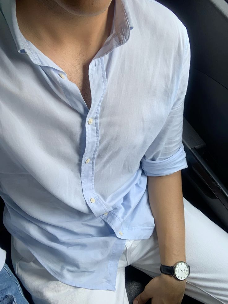 chemise blue ciel ralph lauren