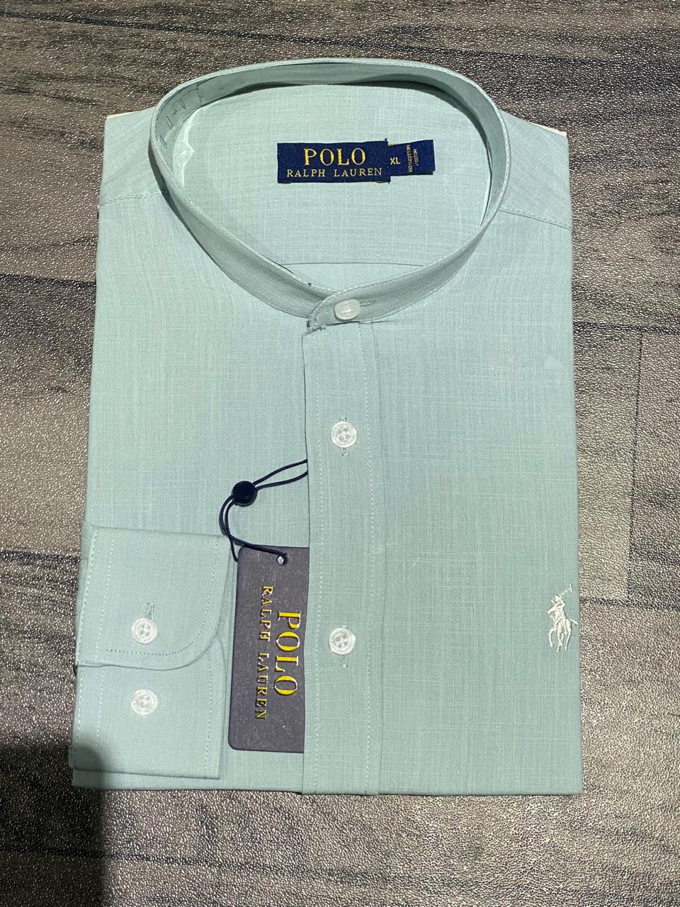 chemise vert clair ralph lauren