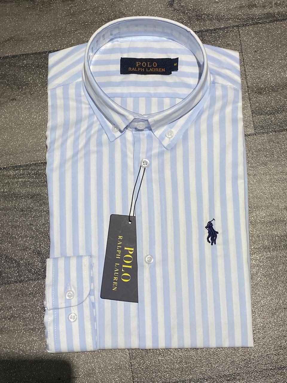 Chemise rayée clair ralph lauren