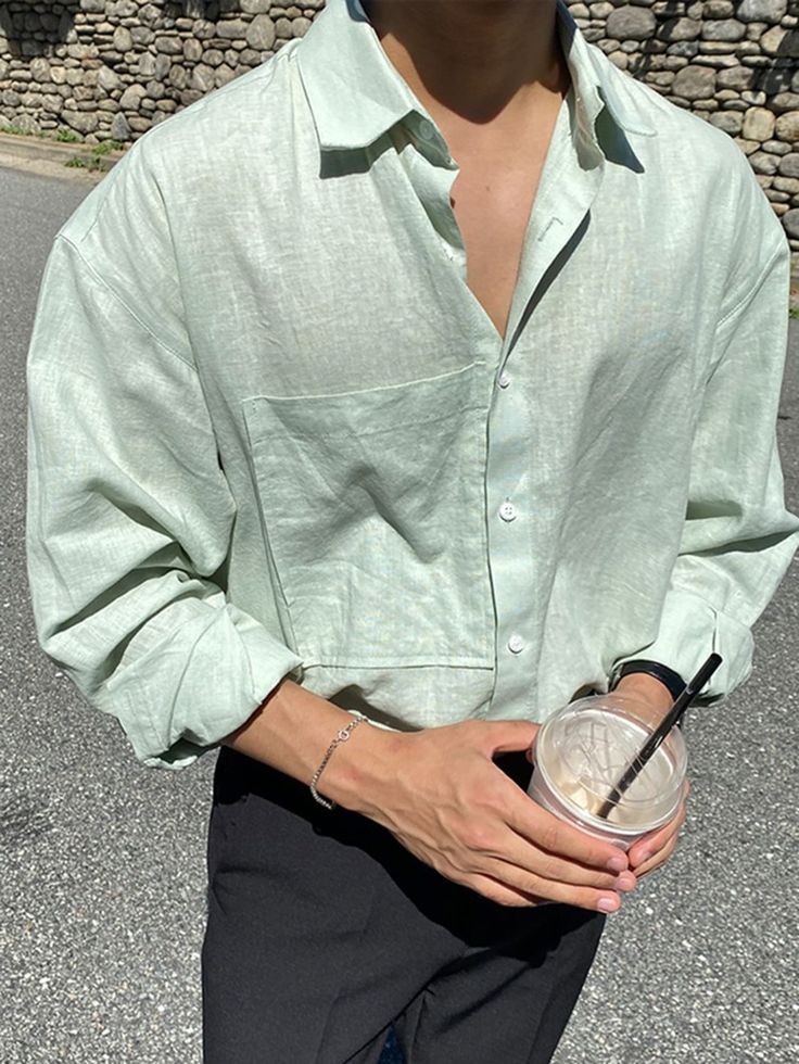 chemise vert clair ralph lauren
