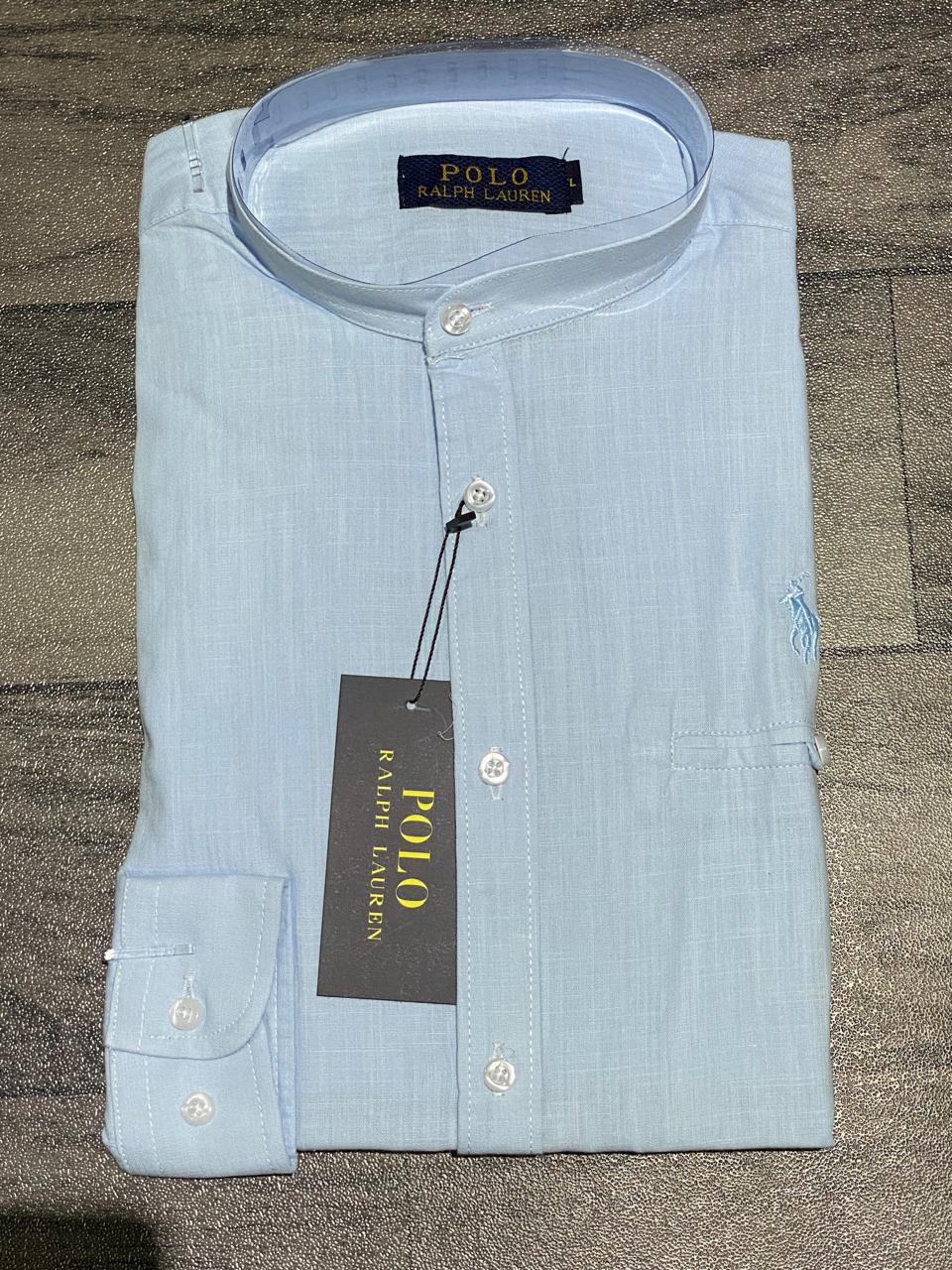 chemise blue ciel ralph lauren