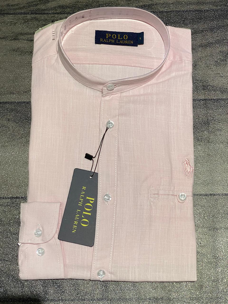 chemise rose clair ralph lauren
