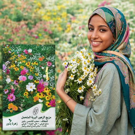 مزيج بذور الزهور البرية والأعشاب