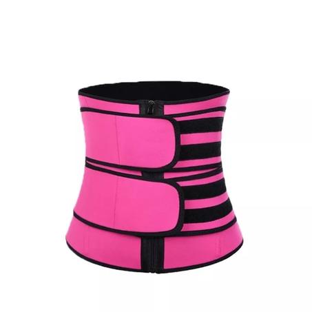 حزام نسائي لشد وتخصيص الخصر اللون الزهري