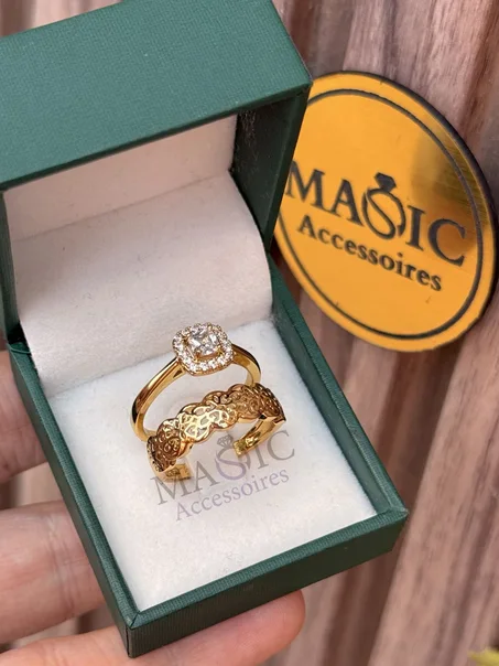 Bague de Mariage en acier inoxydable de qualité