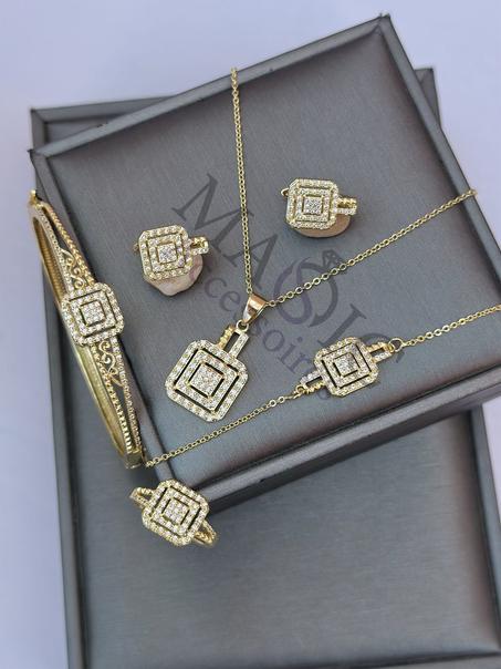 Ensembles colier + Bracelet + Gourmet + Bague + Boucles 22