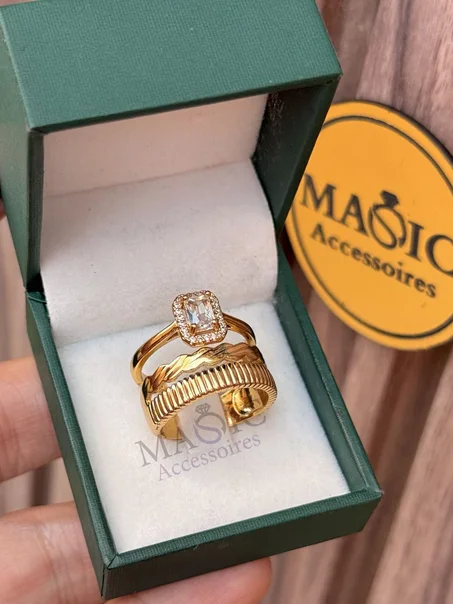 Bague de Mariage en acier inoxydable de qualité