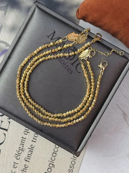 Trois gourmettes inoxydable