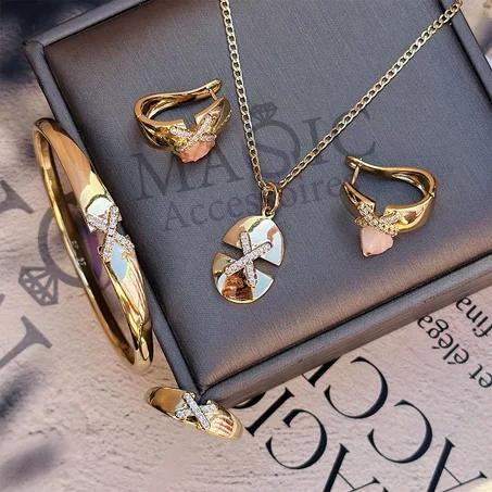 Ensembles colier + Bracelet + Bague + Boucles 21