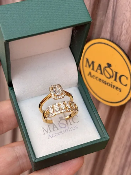 Bague de Mariage en acier inoxydable de qualité