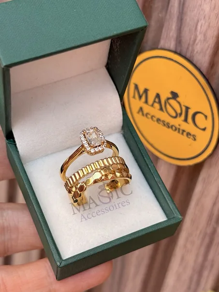 Bague de Mariage en acier inoxydable de qualité