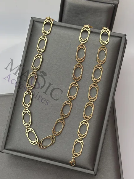 Collier +gourmet en acier inoxydable