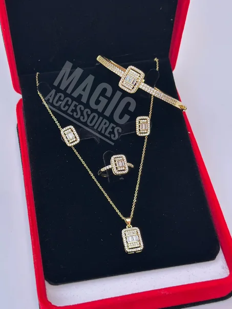 Ensembles colier + Bracelet + Bague + Boucles