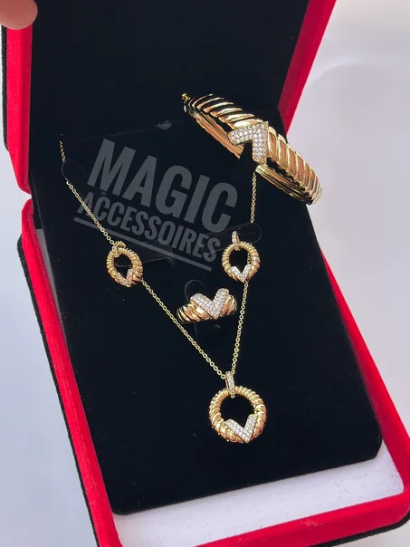 Ensembles colier + Bracelet + Bague + Boucles