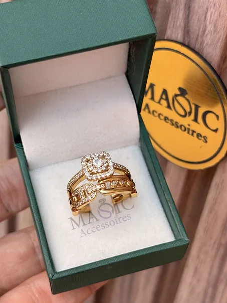 Bague de Mariage en acier inoxydable de qualité