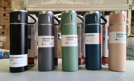 Thermos VACUUM FLASK SET  à Double couche en acier inoxydables