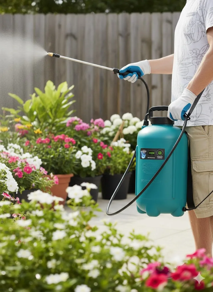 مضخة ضغط يدوية ورذاذ مبيدات حشرية
