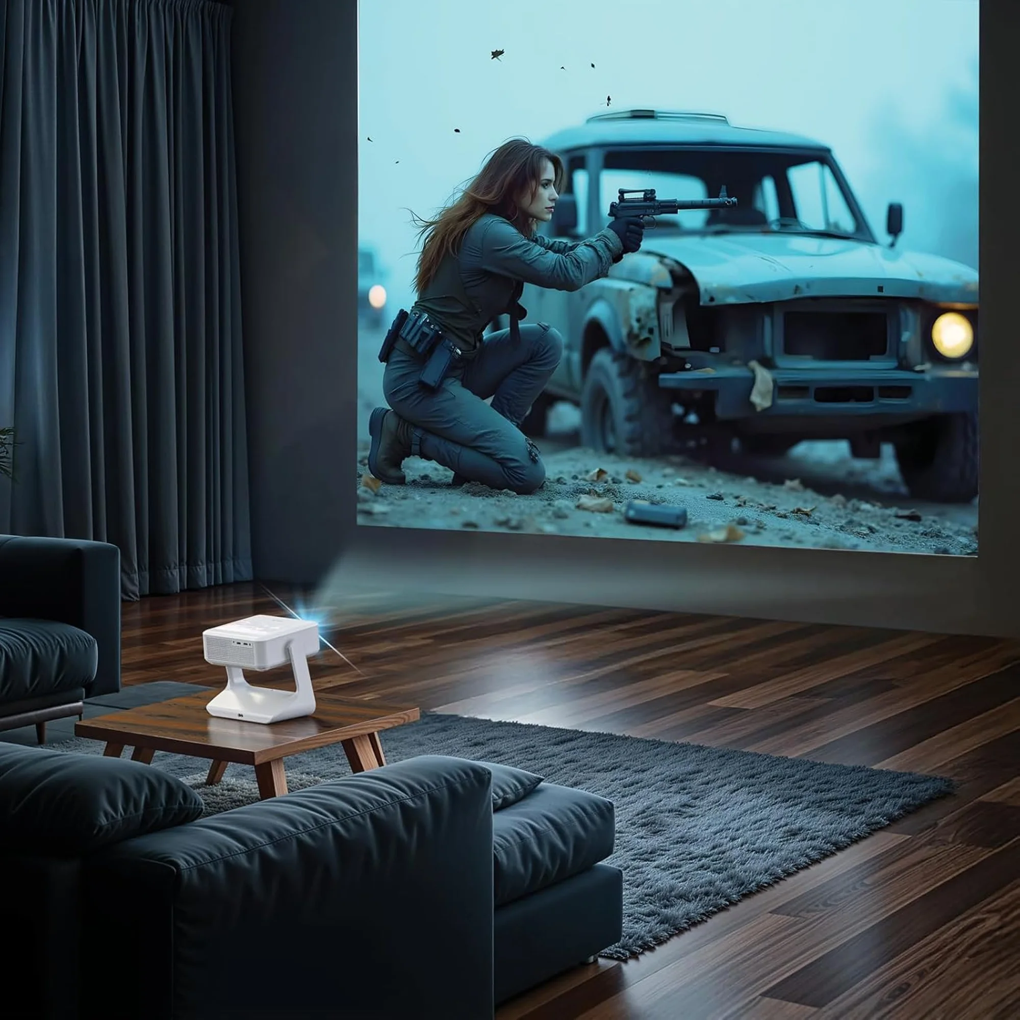 بروجيكتور بشاشة