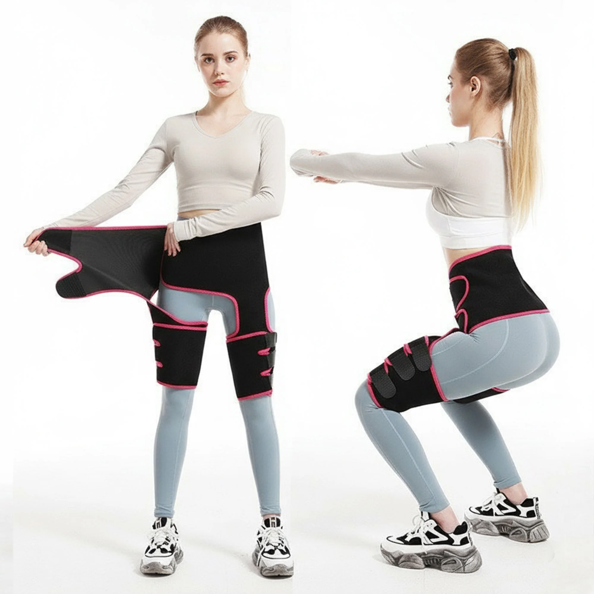 مشد رياضي حرار قابل للتعديل للنحت 3×1 – خصر + أفخاذ + أرداف