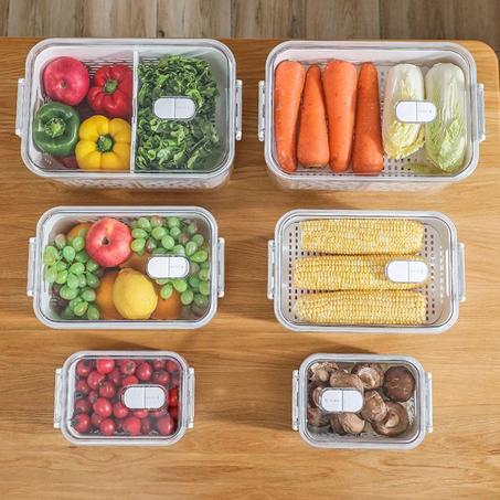 حزمة 3 علب تخزين للثلاجة