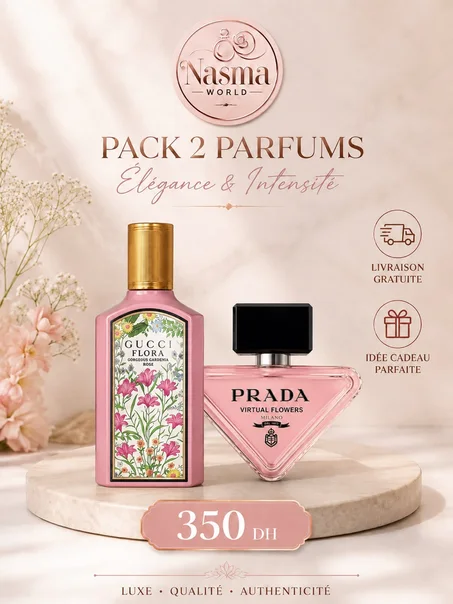 Prada Virtual Flowers + Gucci Flora Rose