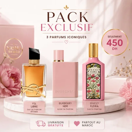 Gucci Flora + Burberry Elixir + Libre intense
