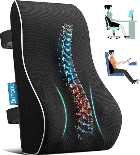 Almohada de apoyo lumbar para silla de oficina, artículos esenciales para el hogar, relleno de calcetines, almohada de apoyo de espalda para automóvil