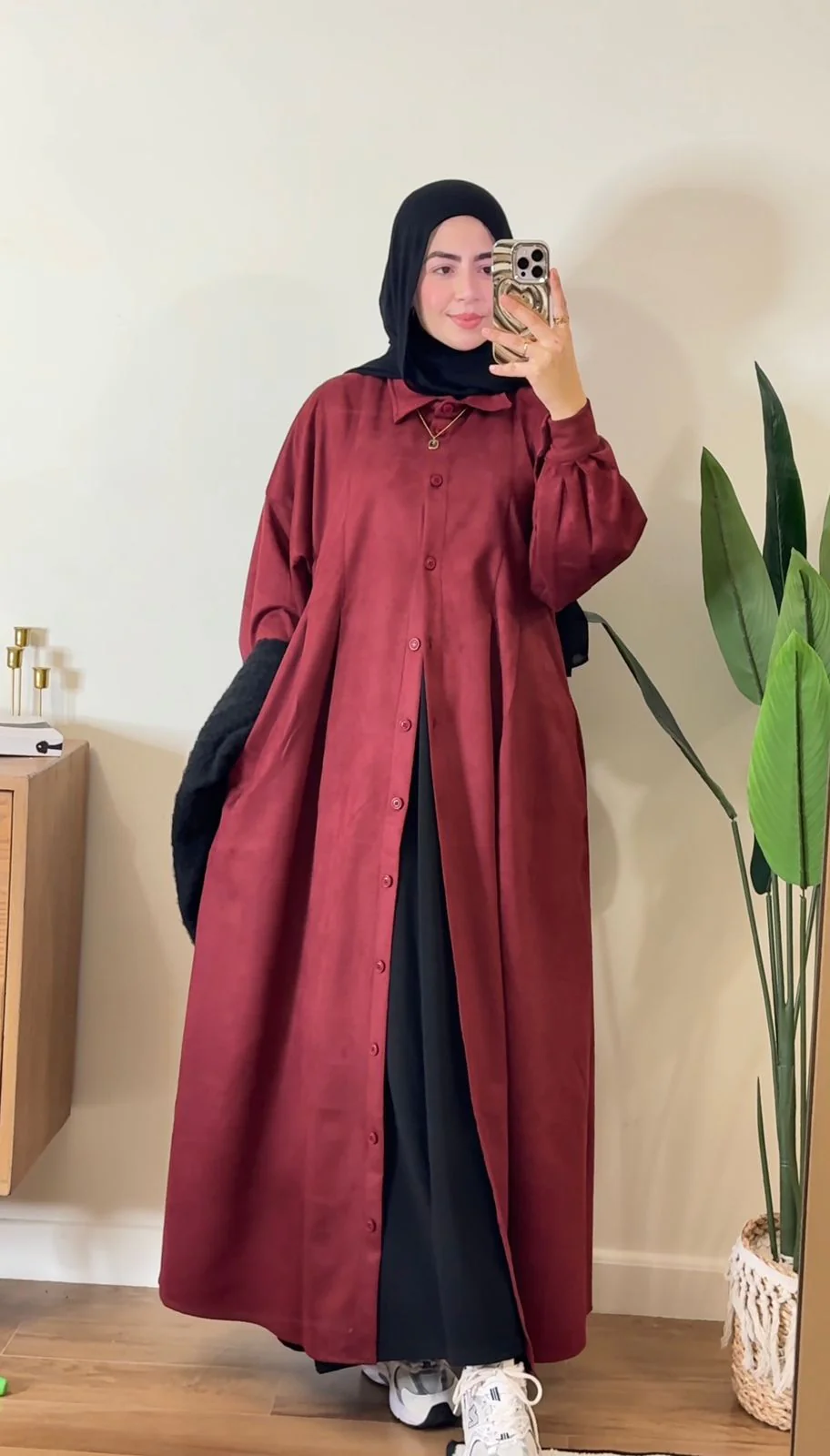 Chemise longue d'hiver