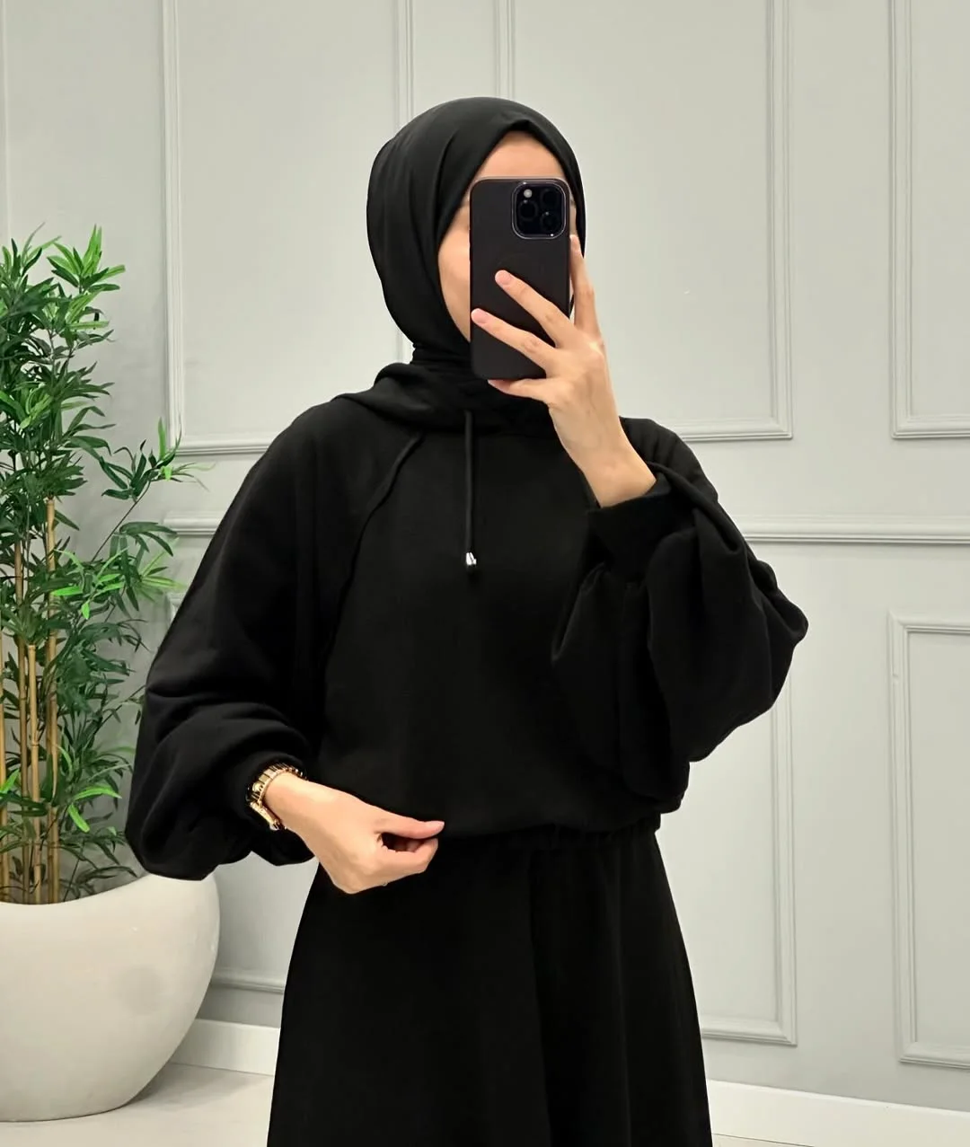 Ensemble jupe et haut à capuche FlorE