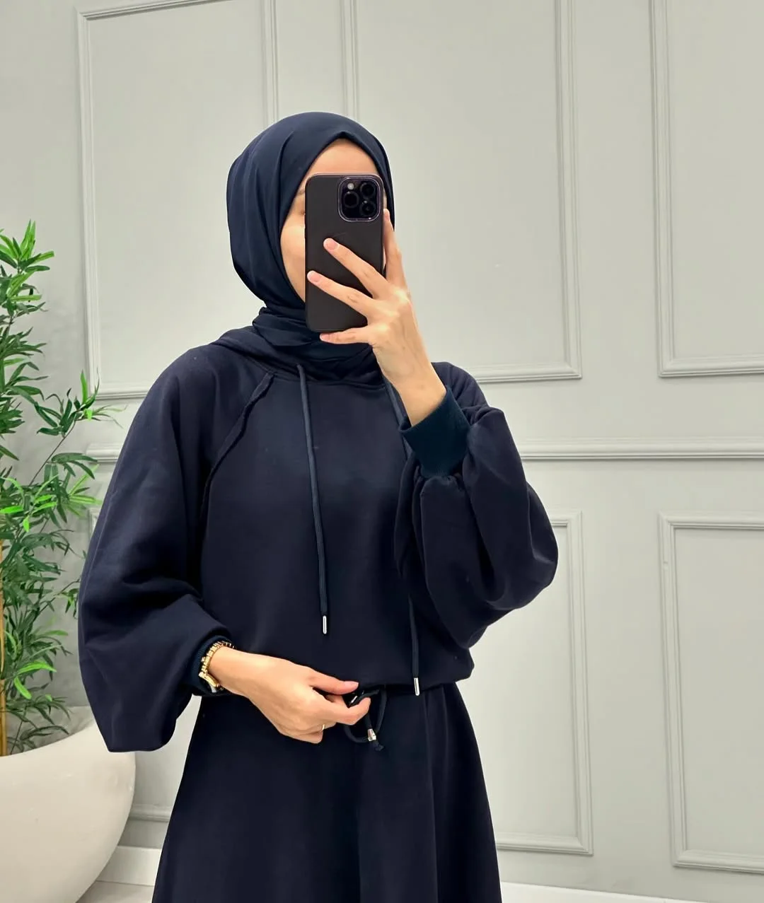 Ensemble jupe et haut à capuche FlorE