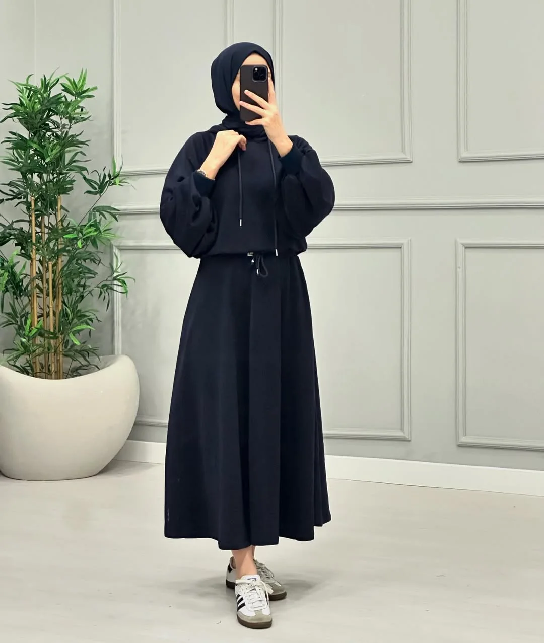 Ensemble jupe et haut à capuche FlorE