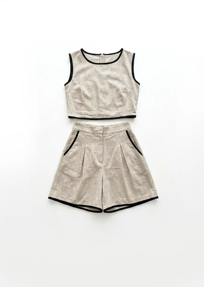 Ensemble glamour en lin