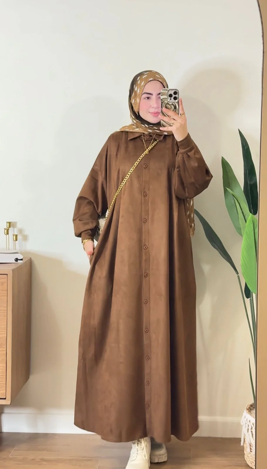 Chemise longue d'hiver