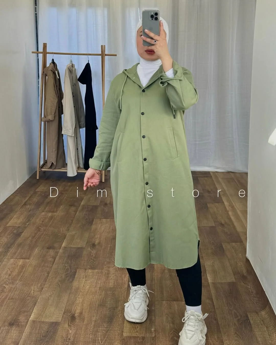 Liquette dim longue avec capuche