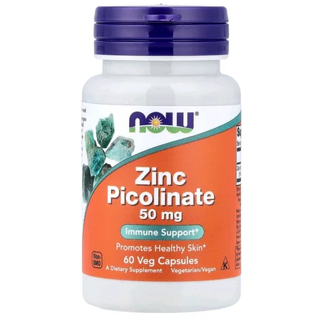 Now zinc picolinate 50 mg 60 veg capsules