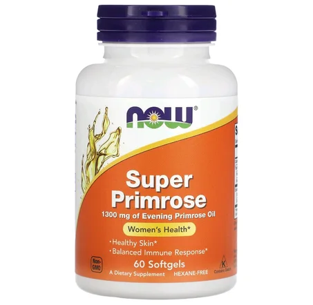 Now Super primrose oil 1300 mg 60 softgels